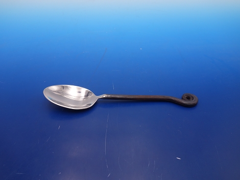 Place Soup Spoon black oxidized handle 8 1/4